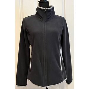 Old Navy Zip Up Fleece Jacket, Dark Gray SZ M‎